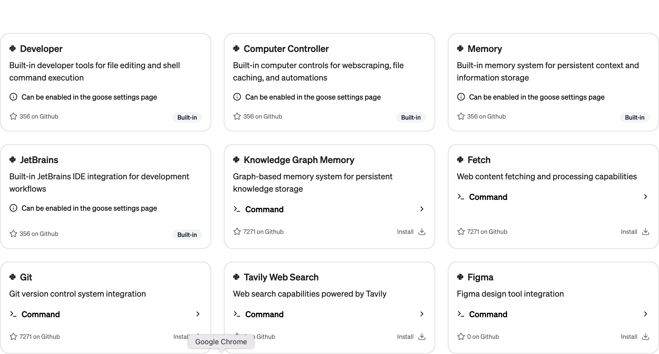 Goose Desktop Extensions