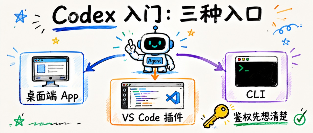 Codex 入门：一个 Agent，两种话术，三种入口
